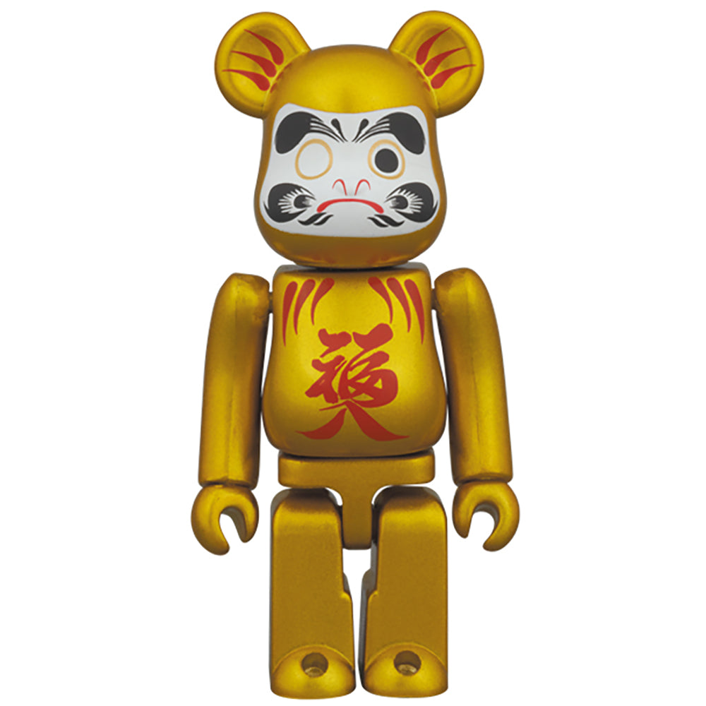 BE@RBRICK 達磨 金パール 100%_0