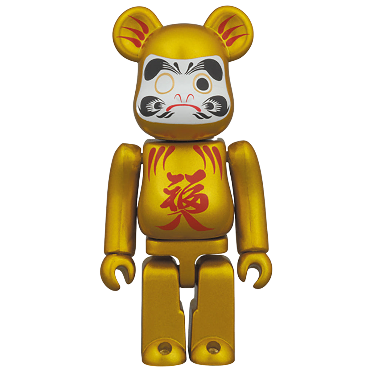 BE@RBRICK 達磨 金パール 100%
