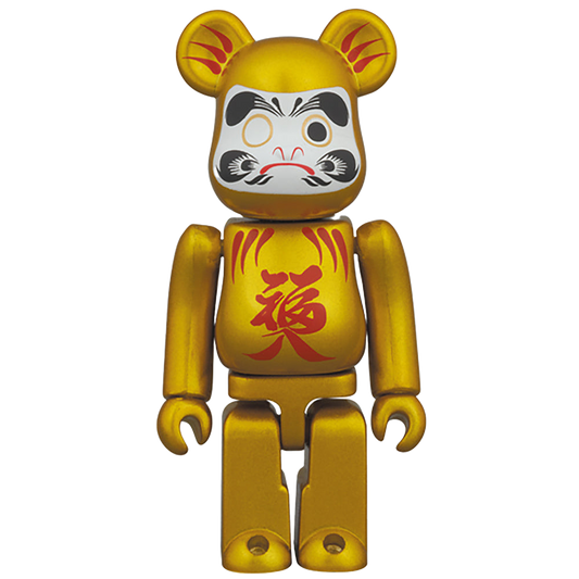 BE@RBRICK 達磨 金パール 100%