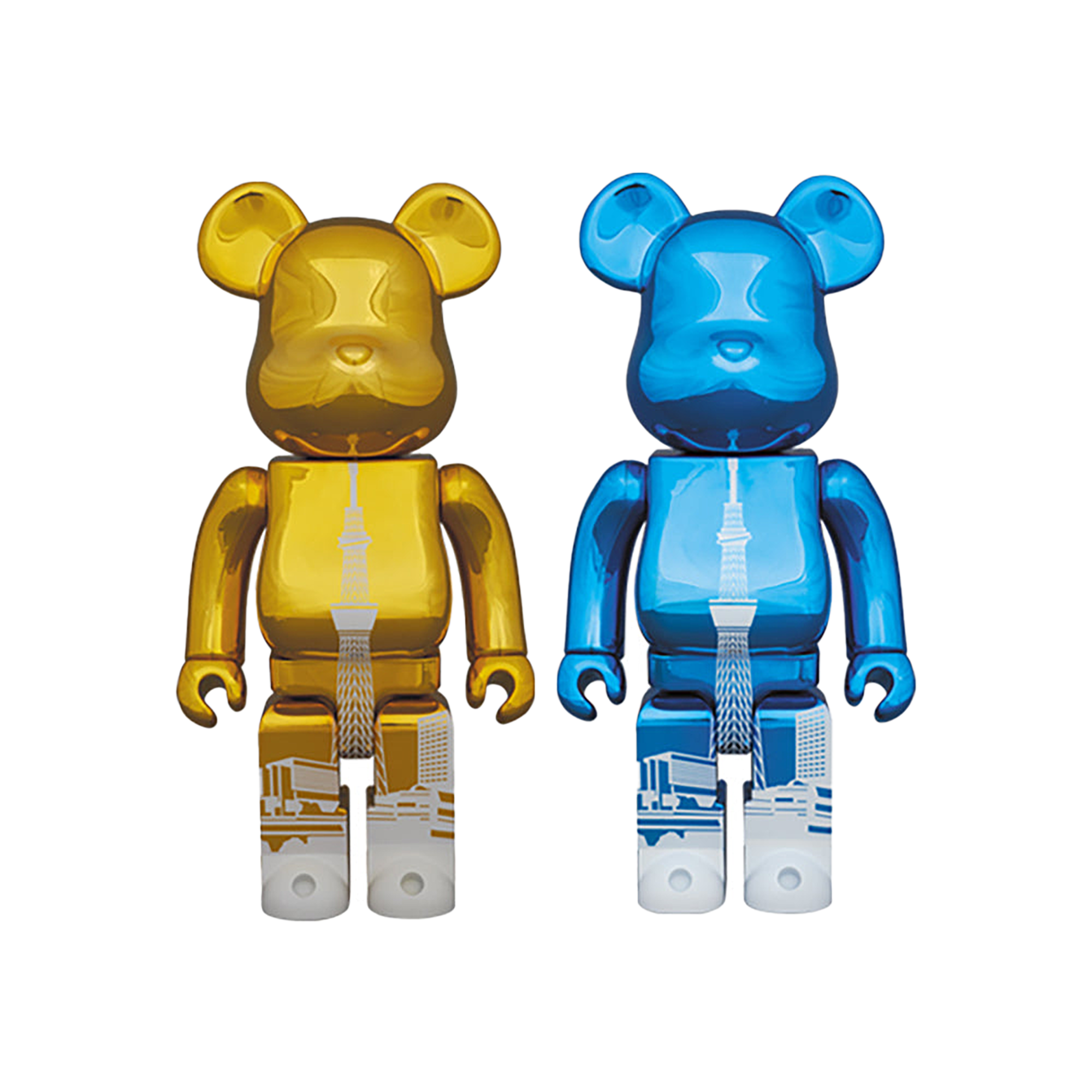 BE@RBRICK 東京スカイツリータウン(R) 400％ GOLD / LIGHT BLUE