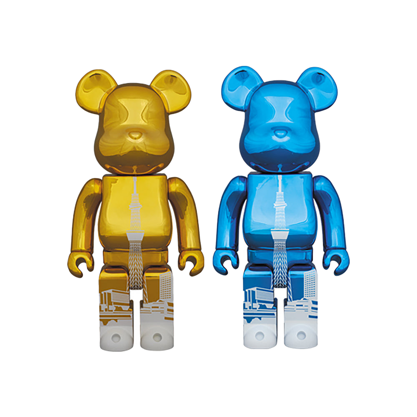 BE@RBRICK 東京スカイツリータウン(R) 400％ GOLD / LIGHT BLUE