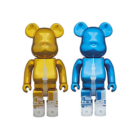 BE@RBRICK 東京スカイツリータウン(R) 400％ GOLD / LIGHT BLUE