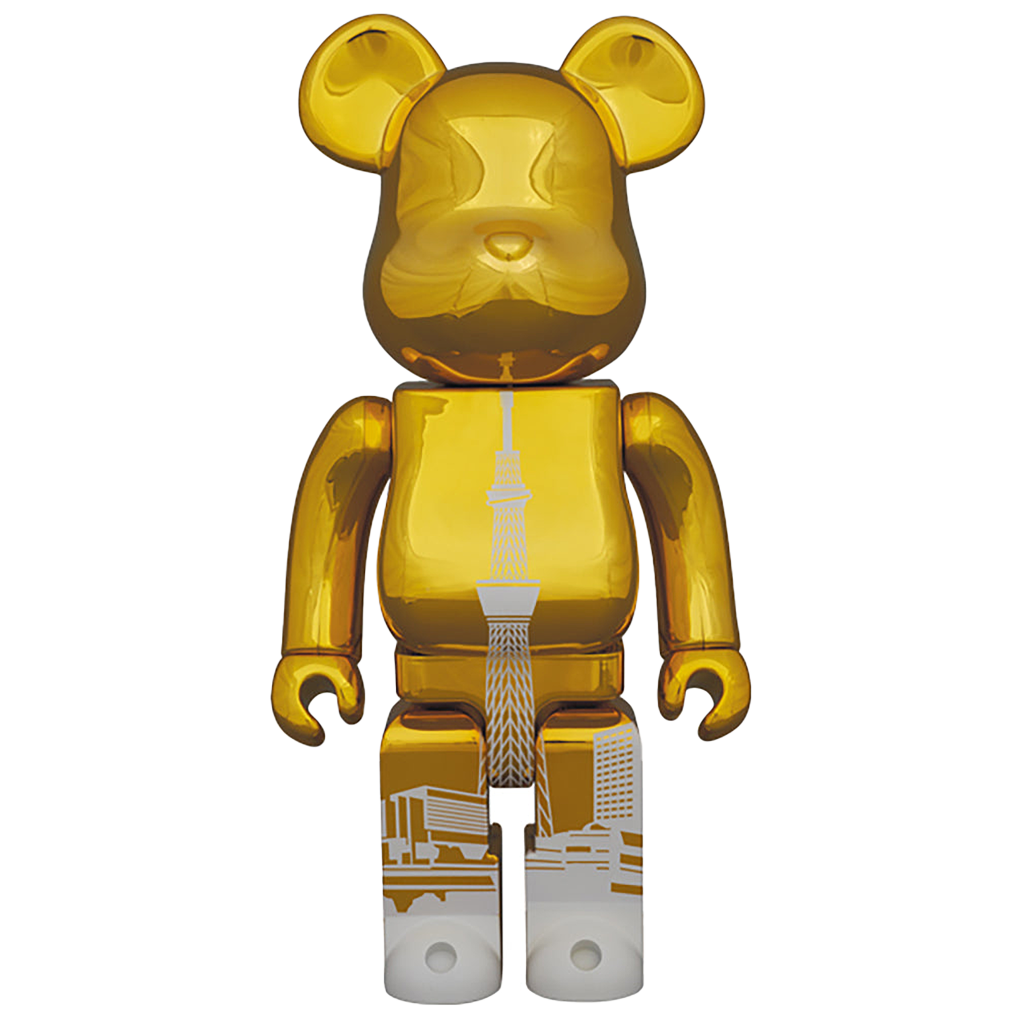 BE@RBRICK 東京スカイツリータウン(R) 400％ GOLD / LIGHT BLUE