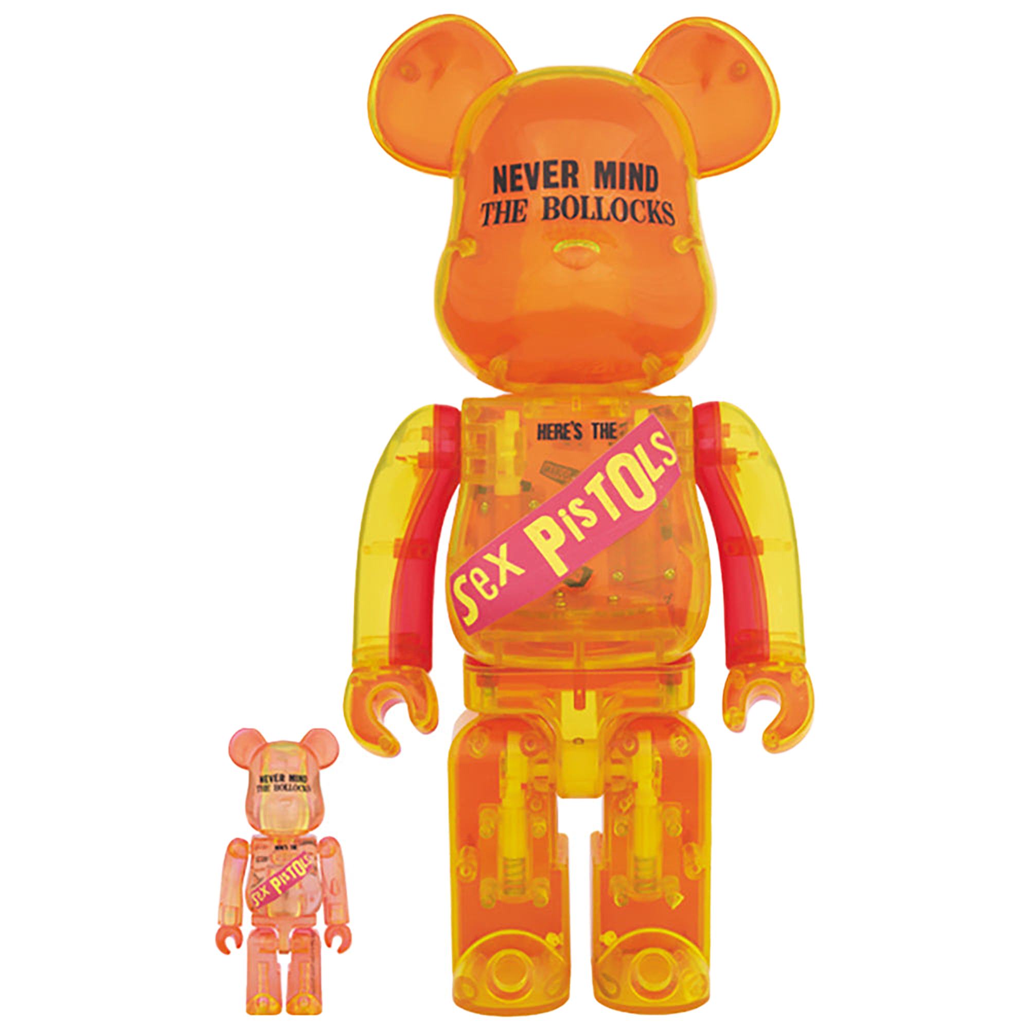 BE@RBRICK Sex Pistols Clear Ver.100% & 400%
