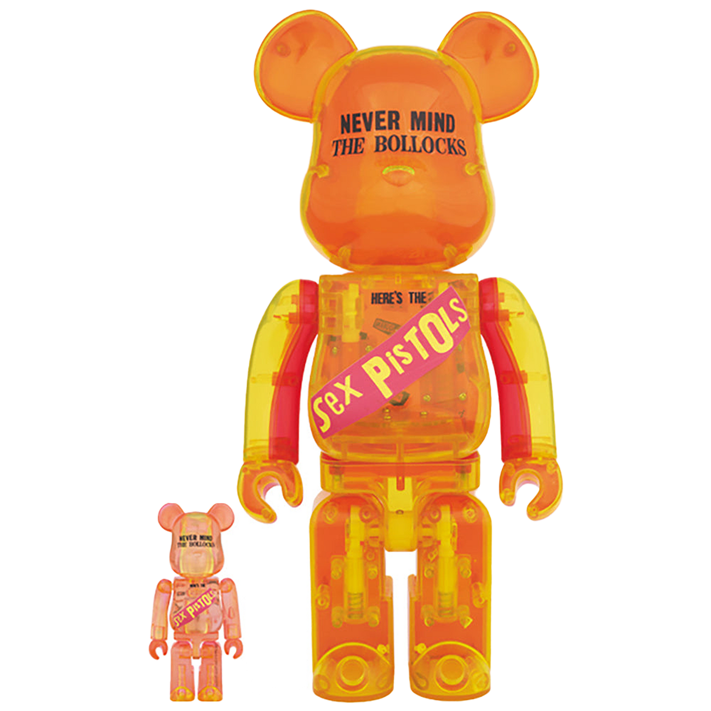 BE@RBRICK Sex Pistols Clear Ver.100% & 400%