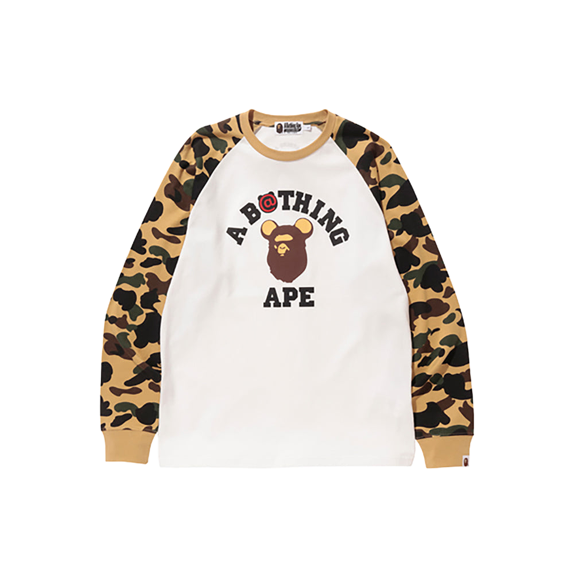 1ST CAMO BE@R COLLEGE L/S TEE
