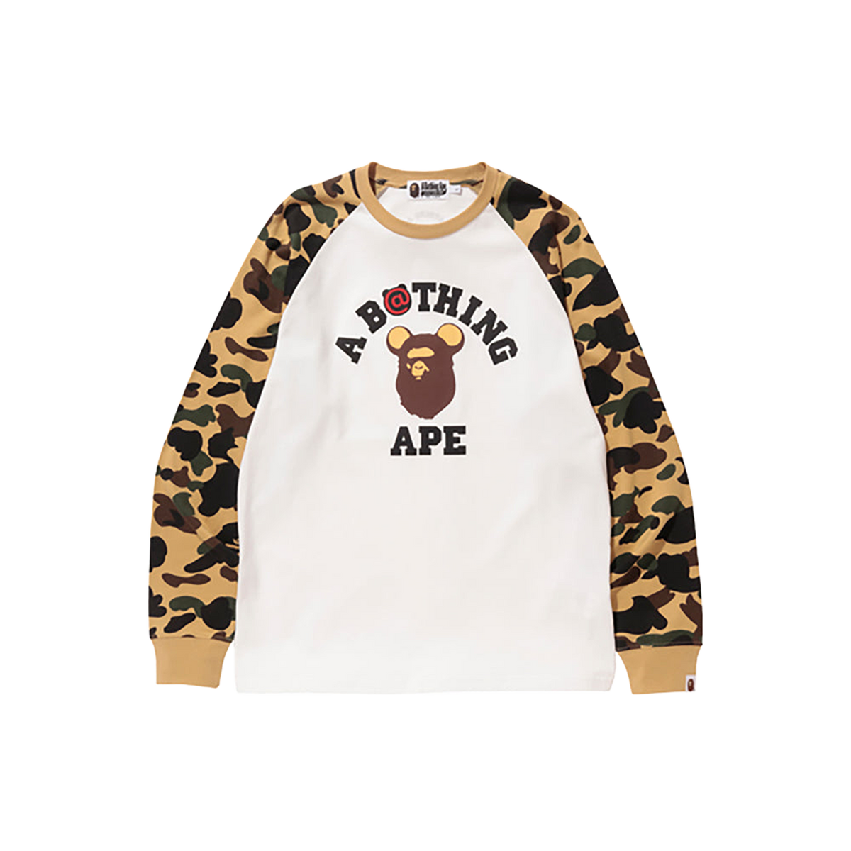 1ST CAMO BE@R COLLEGE L/S TEE