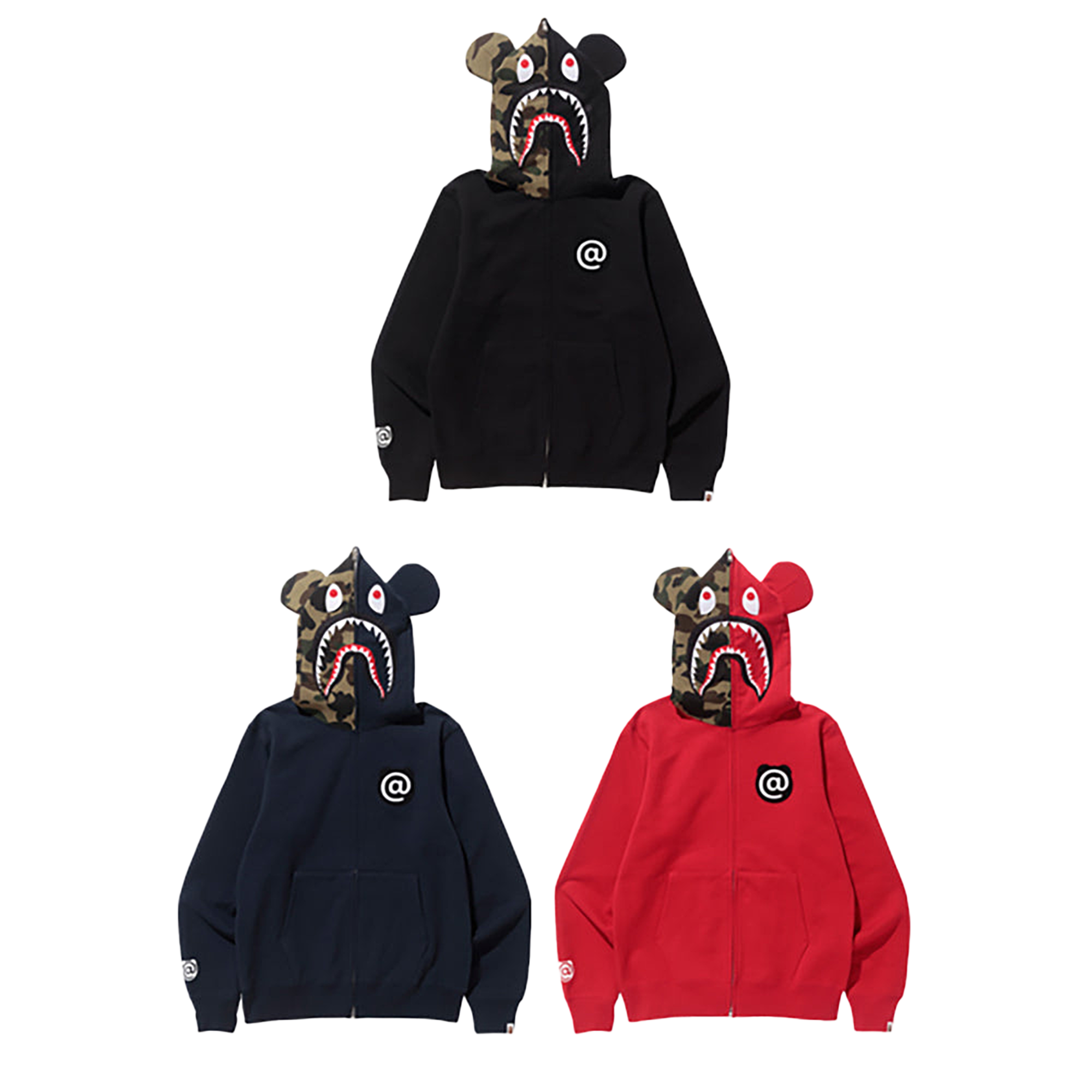 SHARK BE@R FULL ZIP HOODIE