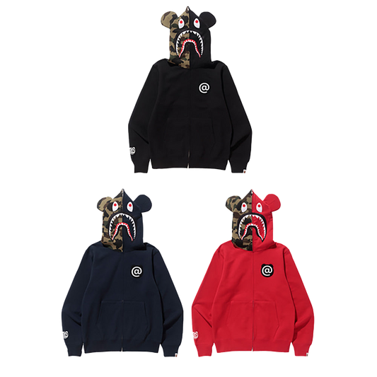 SHARK BE@R FULL ZIP HOODIE