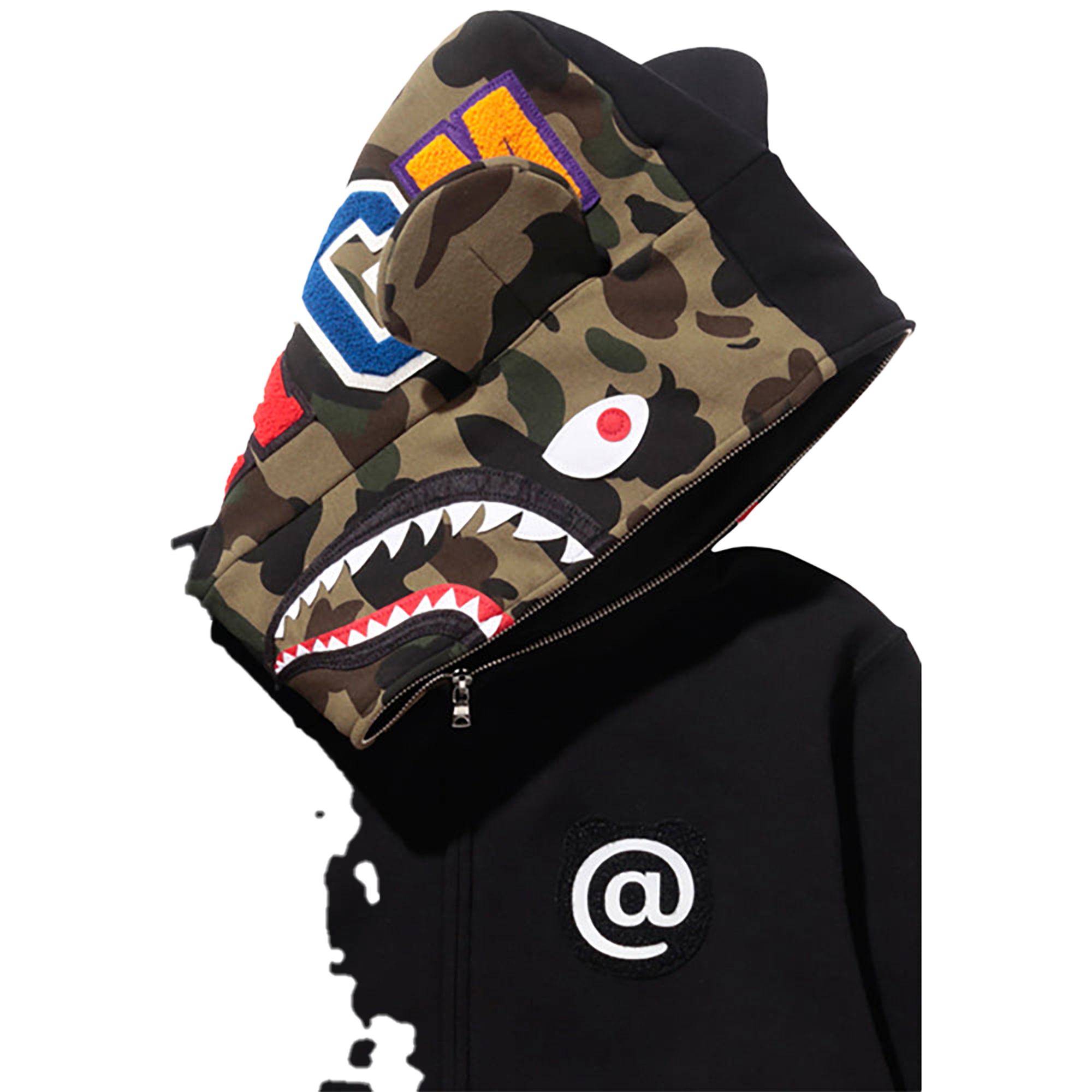SHARK BE@R FULL ZIP HOODIE