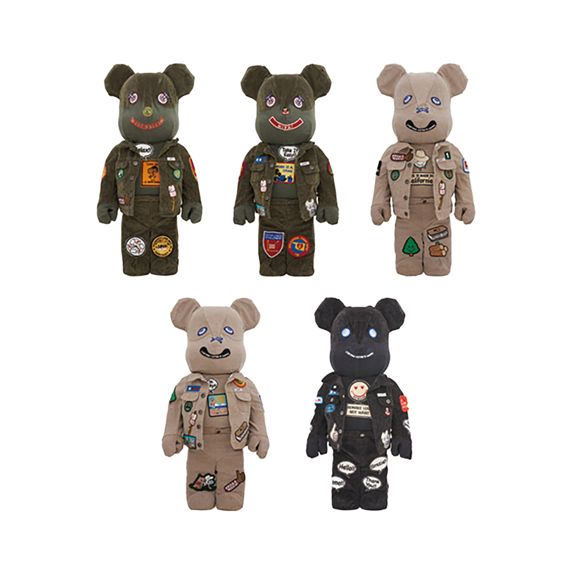 DRxROMANELLI x GUESS JEANS USA X ALM ONE OF KIND COLLECTION BE@RBRICK 1000％