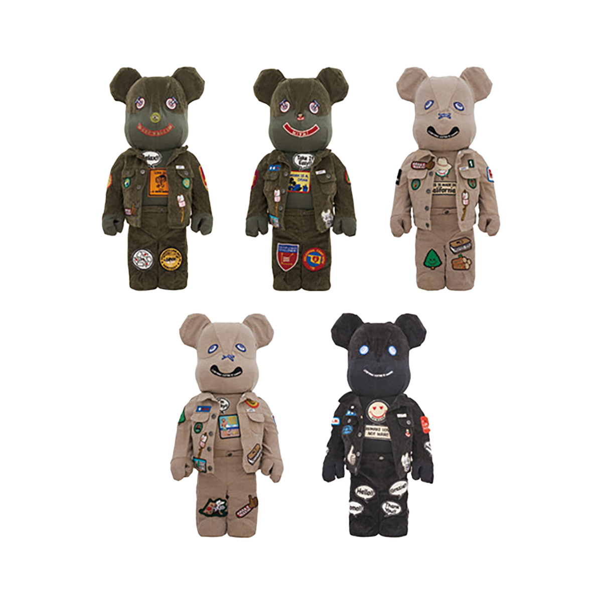DRxROMANELLI x GUESS JEANS USA X ALM ONE OF KIND COLLECTION BE@RBRICK 1000％