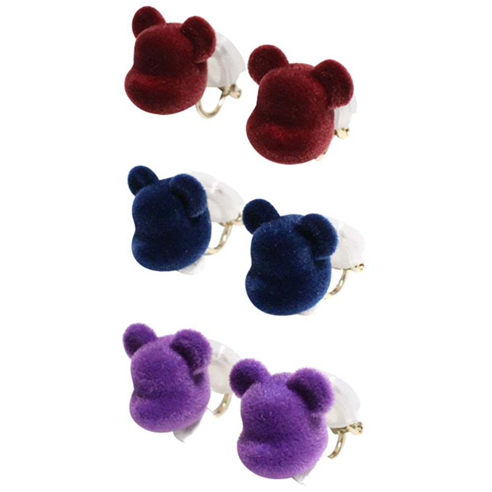 dix × BE@RBRICK / VELVET BE@RBRICK EARRING_0