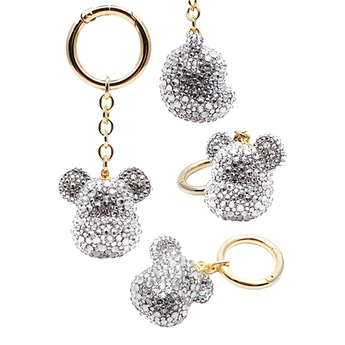 BE@RBRICK CRYSTAL DECORATE CHARM(CRYSTAL/BLACK/LEO)