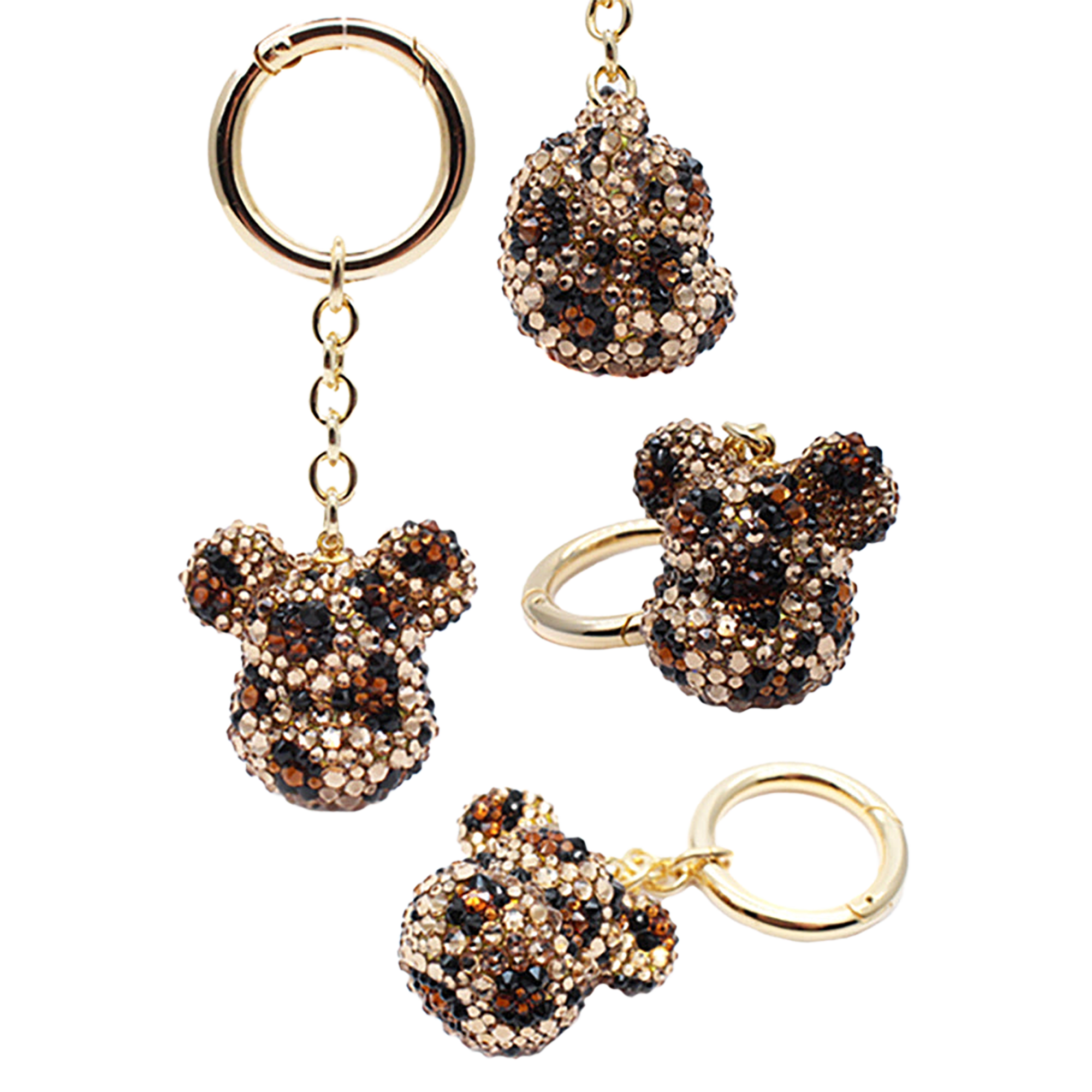 BE@RBRICK CRYSTAL DECORATE CHARM(CRYSTAL/BLACK/LEO)