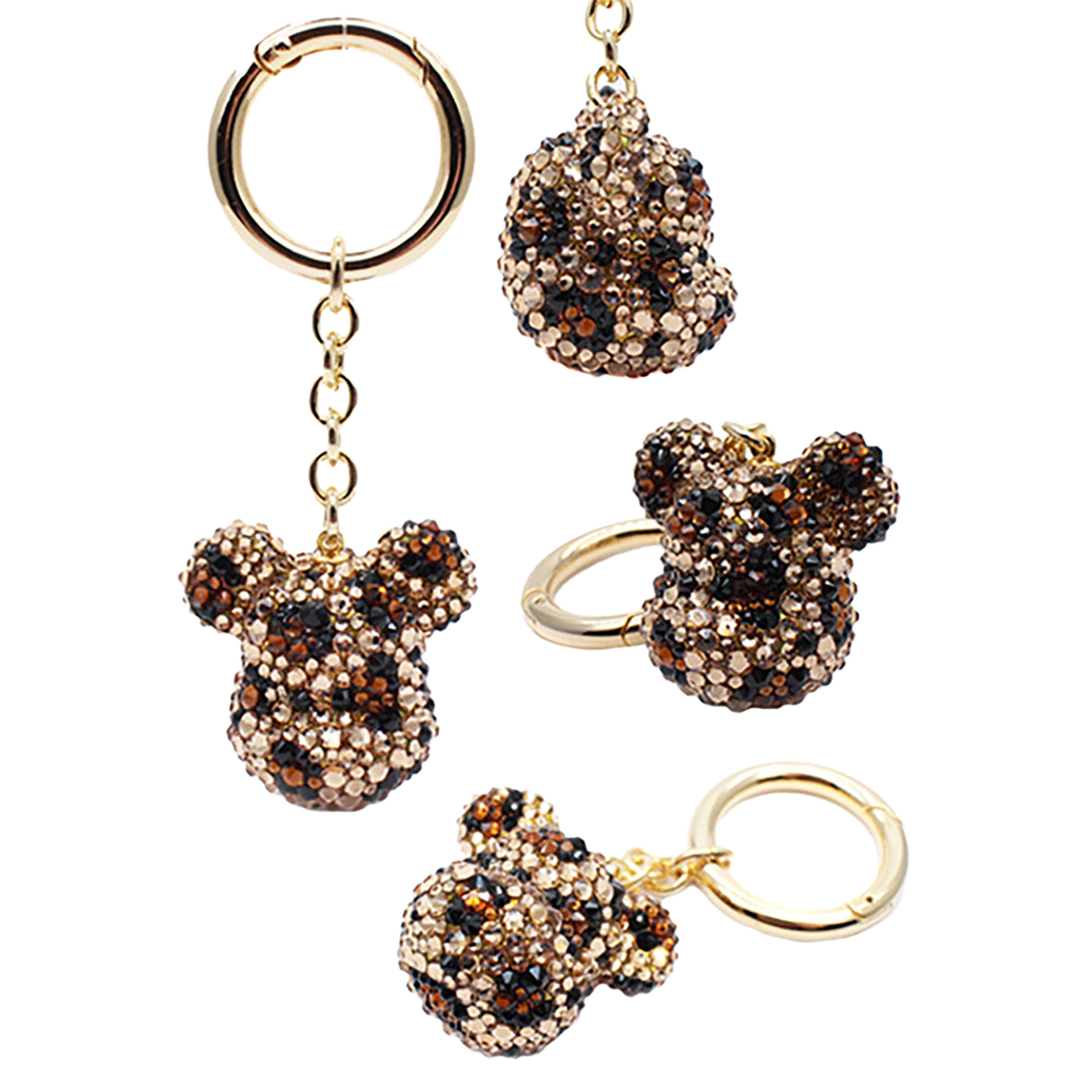 BE@RBRICK CRYSTAL DECORATE CHARM(CRYSTAL/BLACK/LEO)
