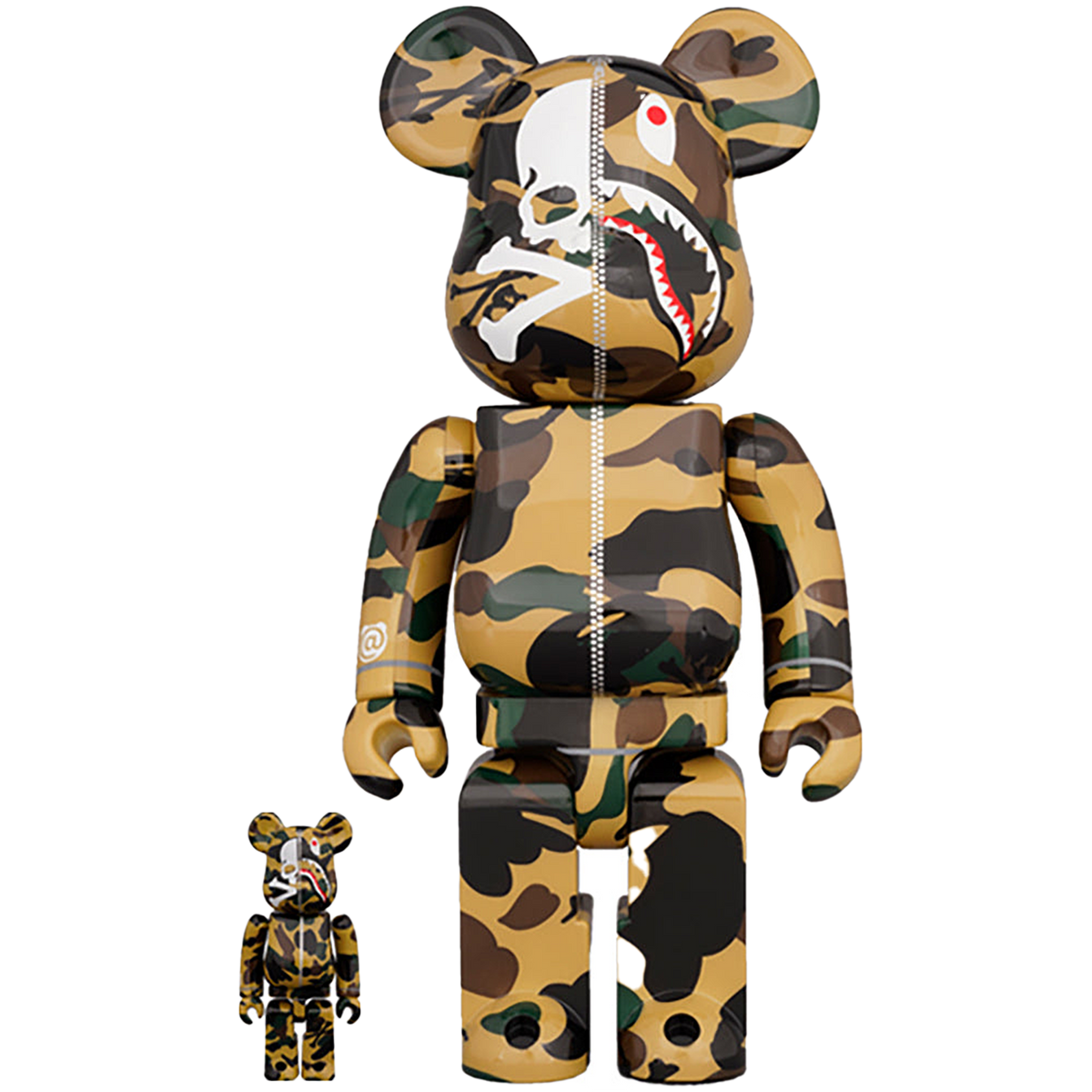 MASTERMIND VS BAPE(R)️ BE@RBRICK 100% & 400% (YELLOW) | MEDICOM