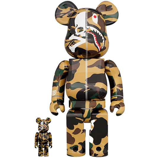 MASTERMIND VS BAPE(R)️ BE@RBRICK 100% & 400% (YELLOW)