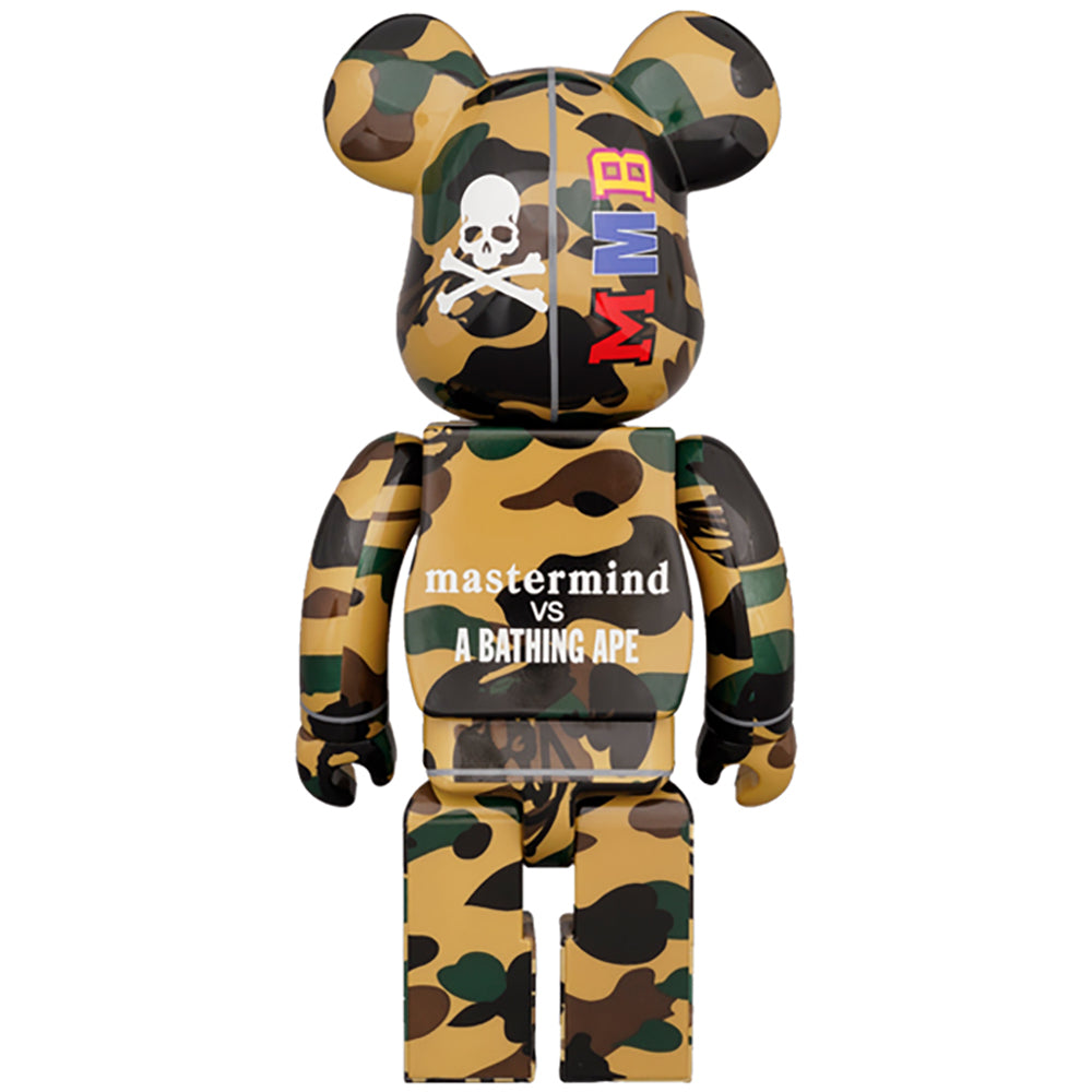 MASTERMIND VS BAPE(R)️ BE@RBRICK 100% & 400% (YELLOW)_3
