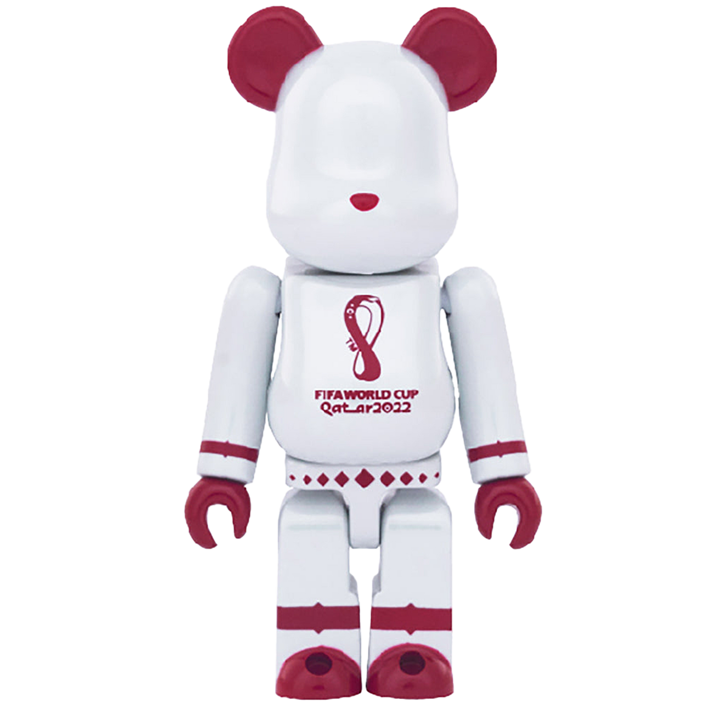 BE@RBRICK – FIFA WORLD CUP QATAR 2022 (TM) OLP WHITE CHROME / OLP GOLD 100% & 400%