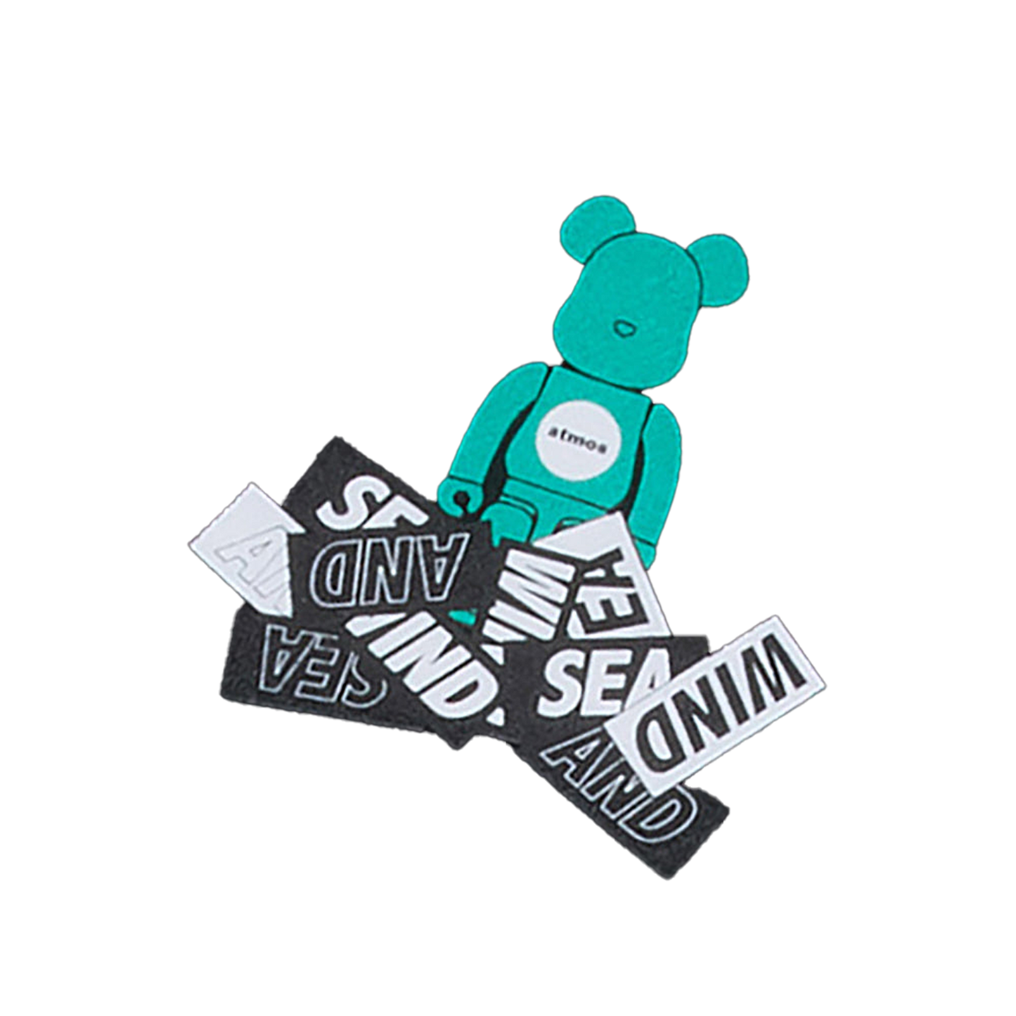 BE@RBRICK atmos × WIND AND SEA TYPE-2 Hoodie