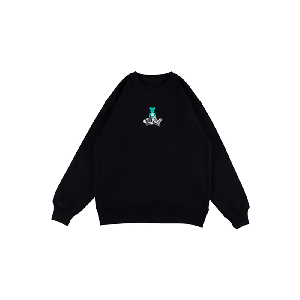 BE@RBRICK atmos × WIND AND SEA TYPE-2 Crew Neck Sweat_0