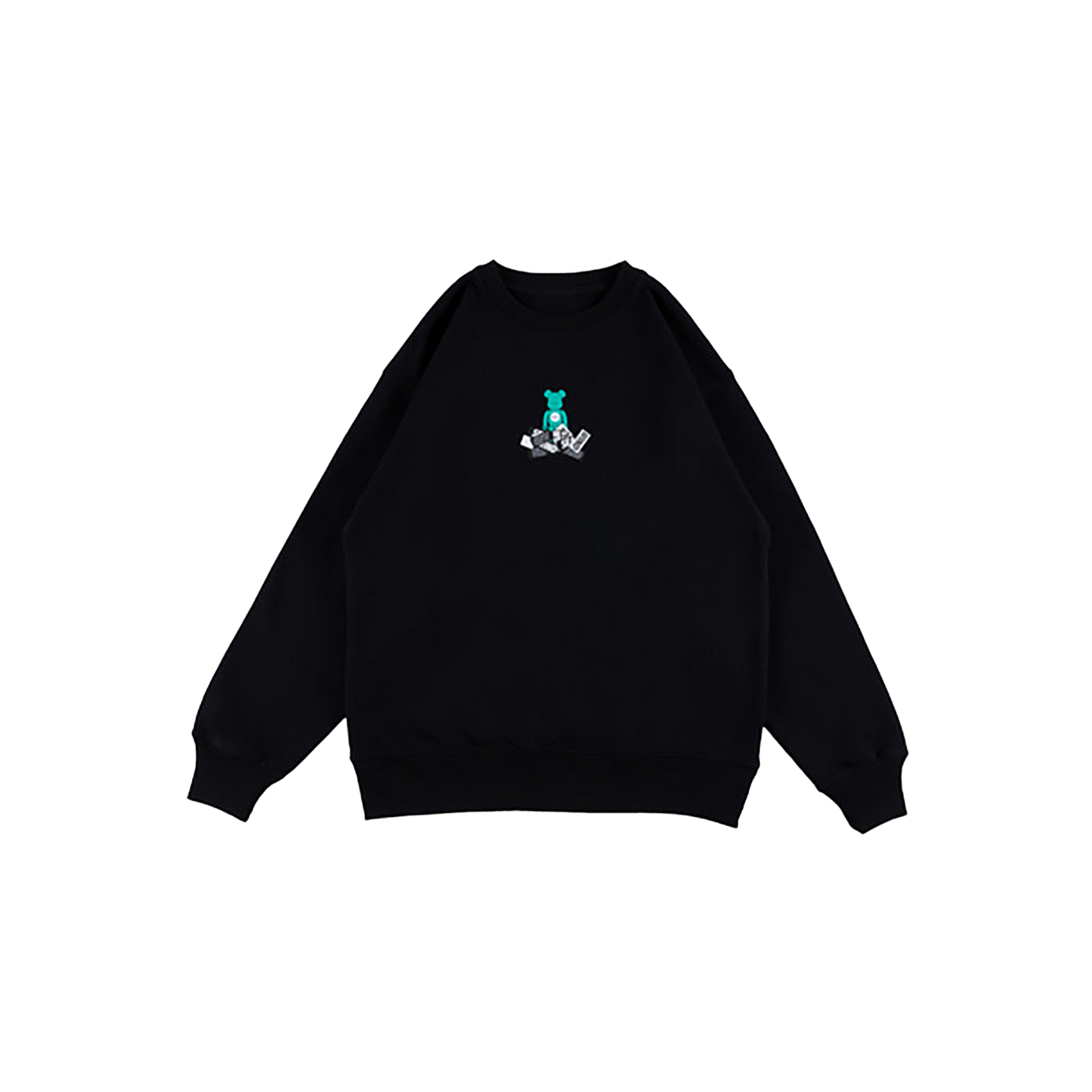 BE@RBRICK atmos × WIND AND SEA TYPE-2 Crew Neck Sweat