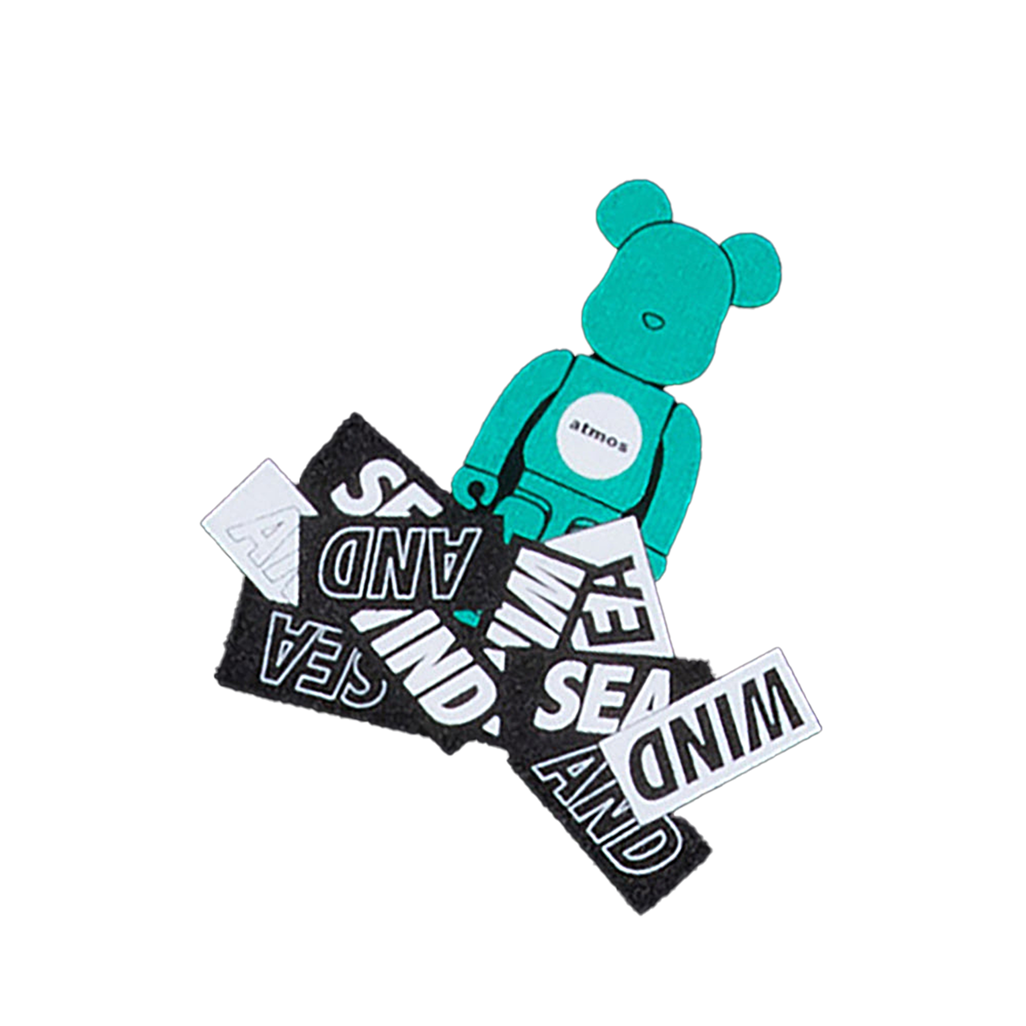 BE@RBRICK atmos × WIND AND SEA TYPE-2 Crew Neck Sweat