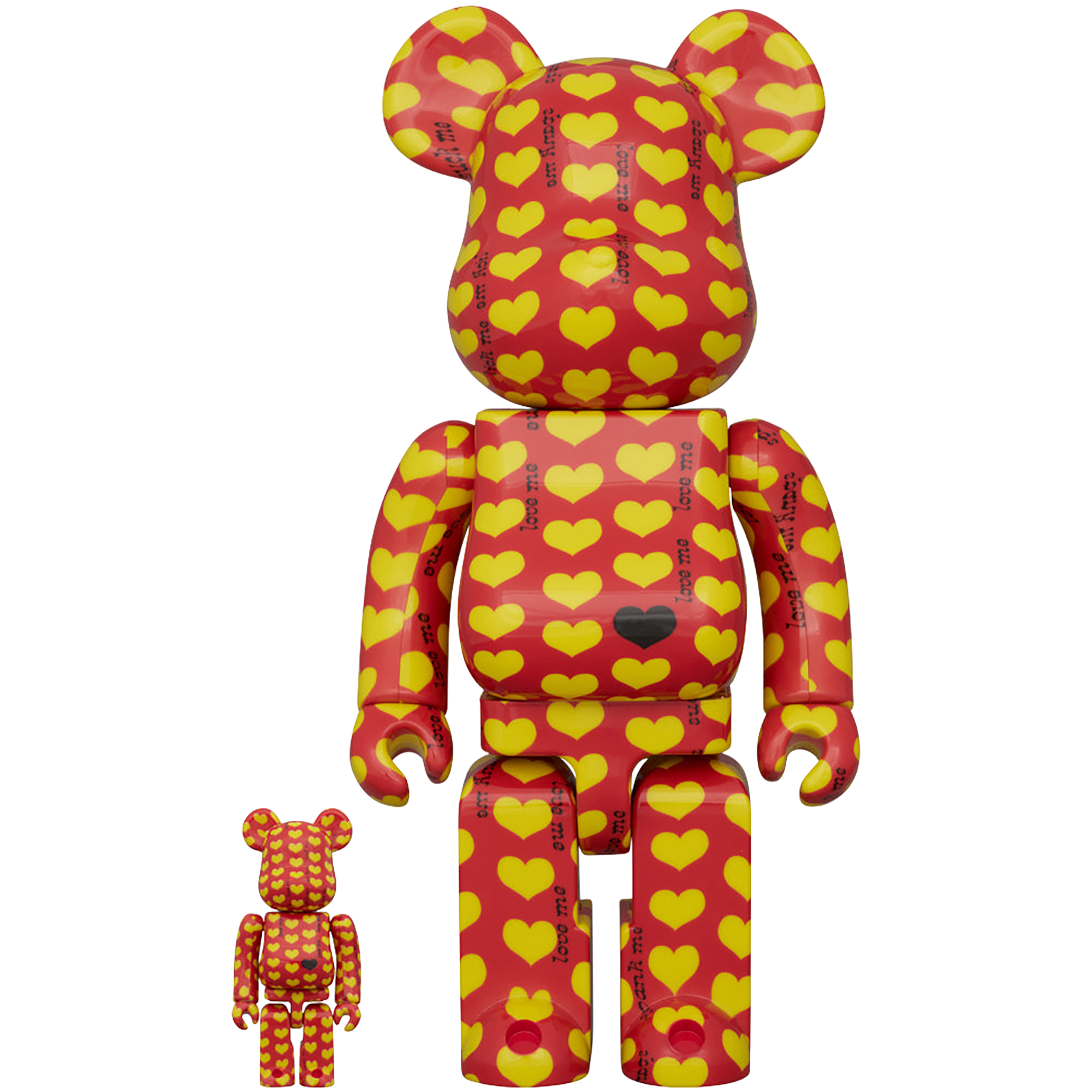 BE@RBRICK Yellow Heart Reverse Ver. 100％ & 400％《Planned to be shipped in late February 2026 / Order period is until September 10》