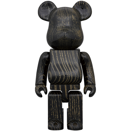 BE@RBRICK Karimoku Uzukuri finish Black Gold 400%