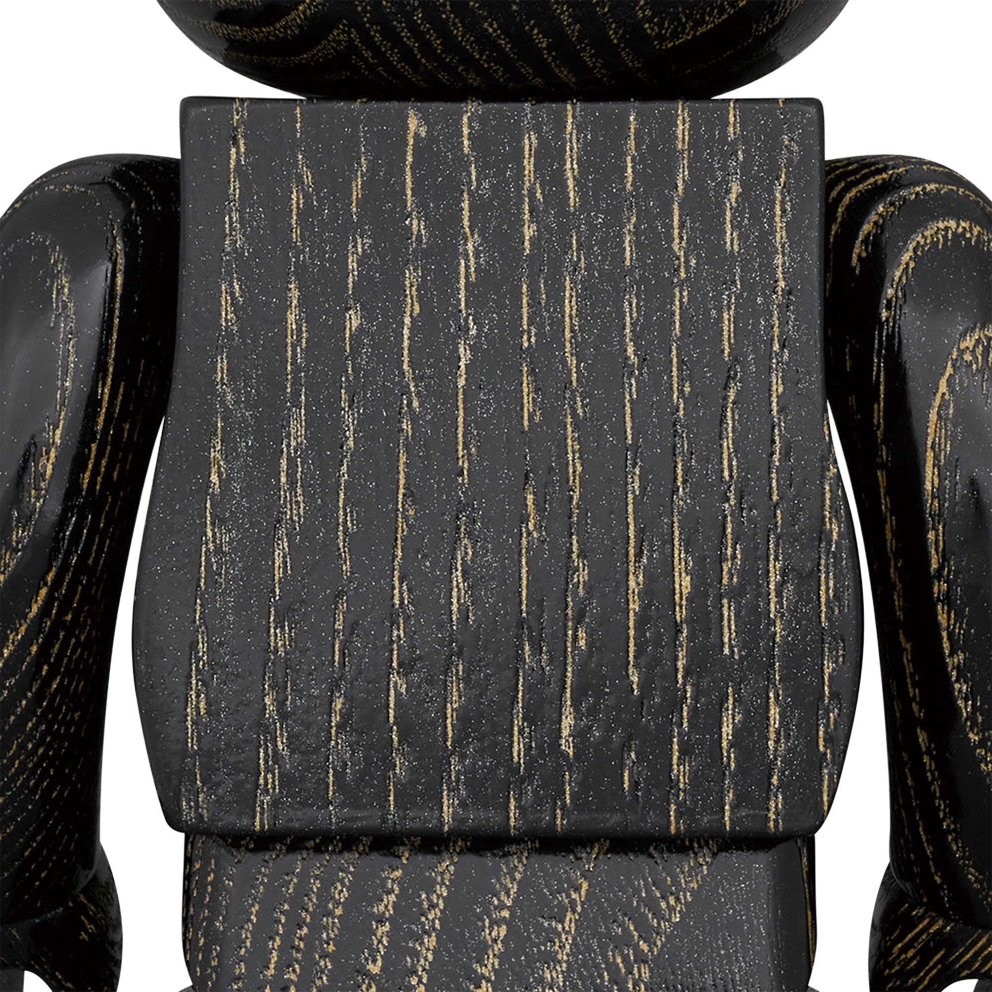 BE@RBRICK Karimoku Uzukuri finish Black Gold 400%