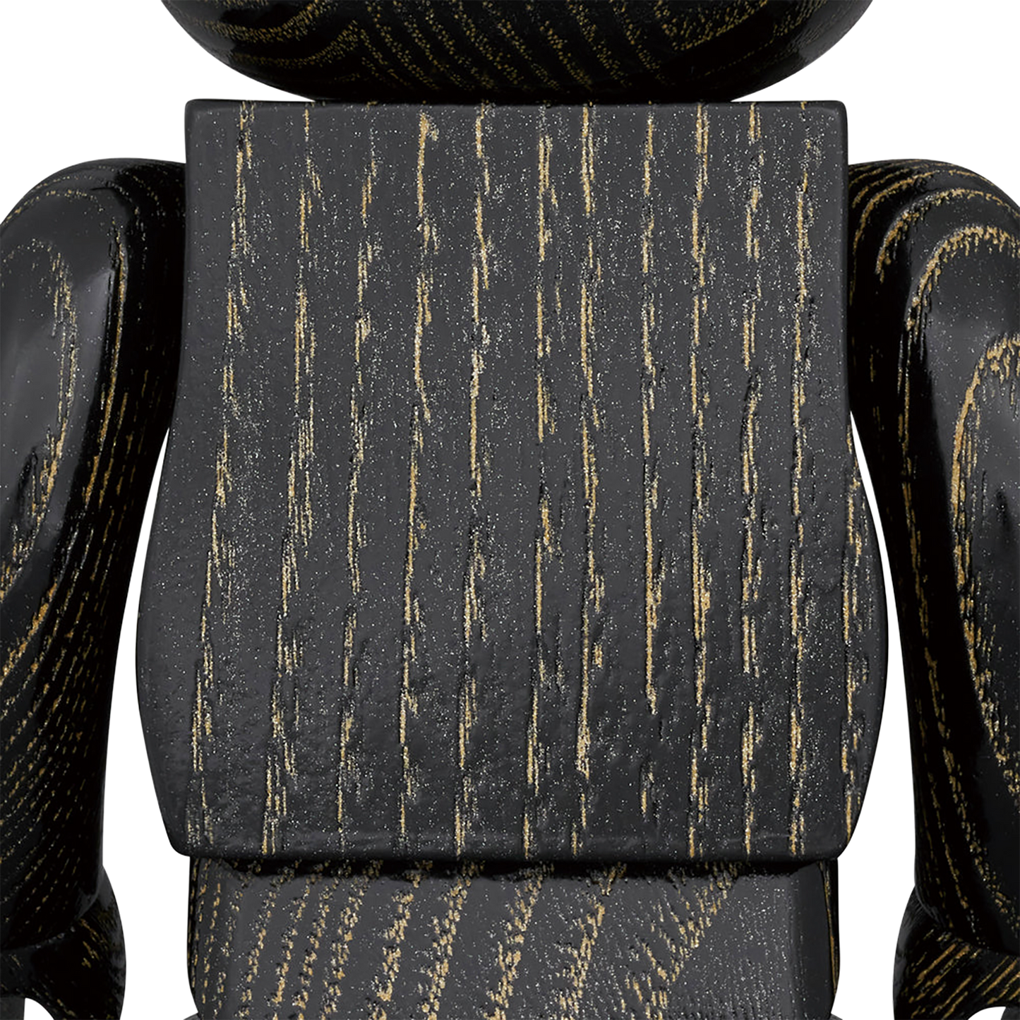 BE@RBRICK Karimoku Uzukuri finish Black Gold 400%