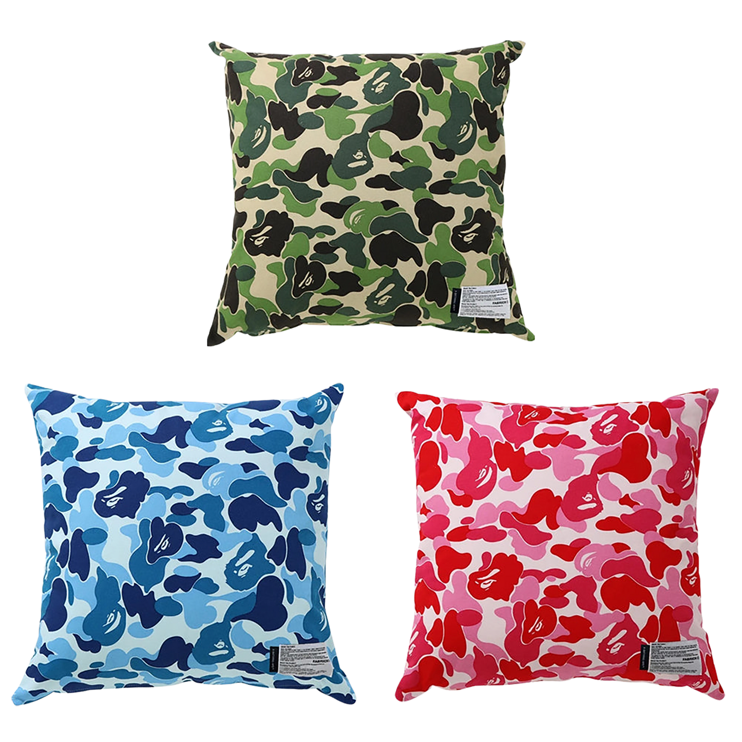 BAPE × FABRICK ABC CAMO SQUARE CUSHION