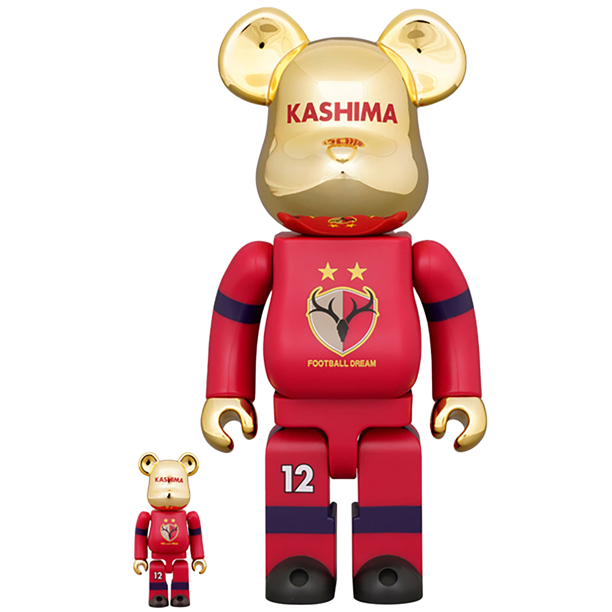BE@RBRICK KASHIMA ANTLERS 30th ANNIVERSARY 100% & 400%