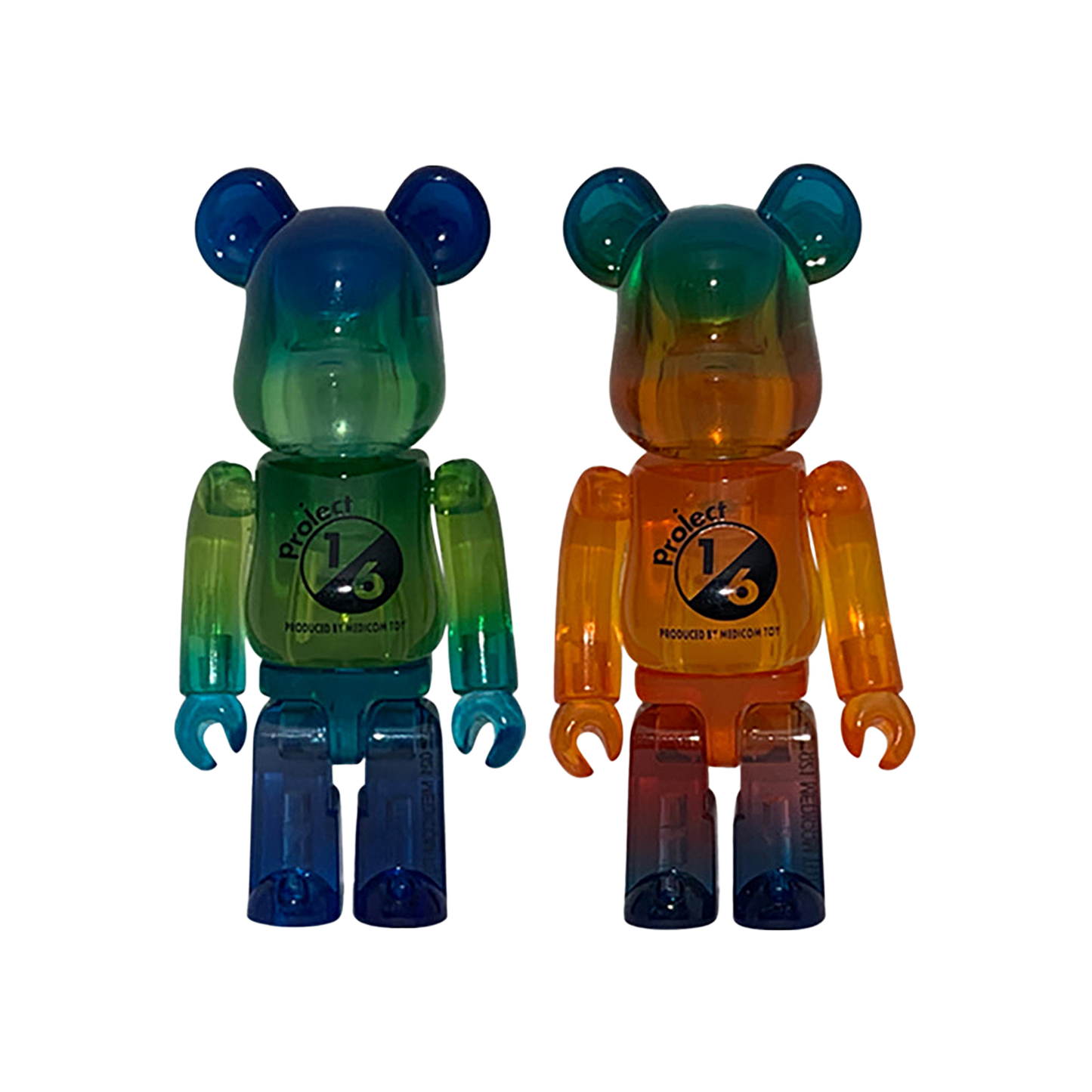 BE@RBRICK GRADATION CLEAR（Green ver.）/BE@RBRICK GRADATION CLEAR（Orange ver.）