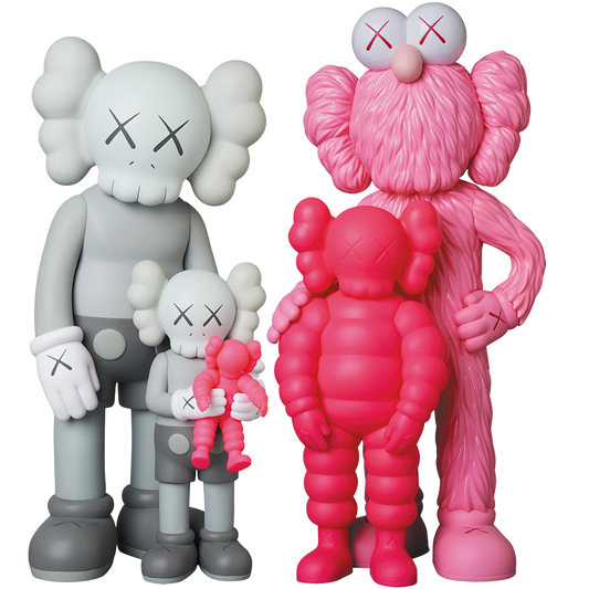 KAWS FAMILY GREY/PINK/FLUORO PINK
