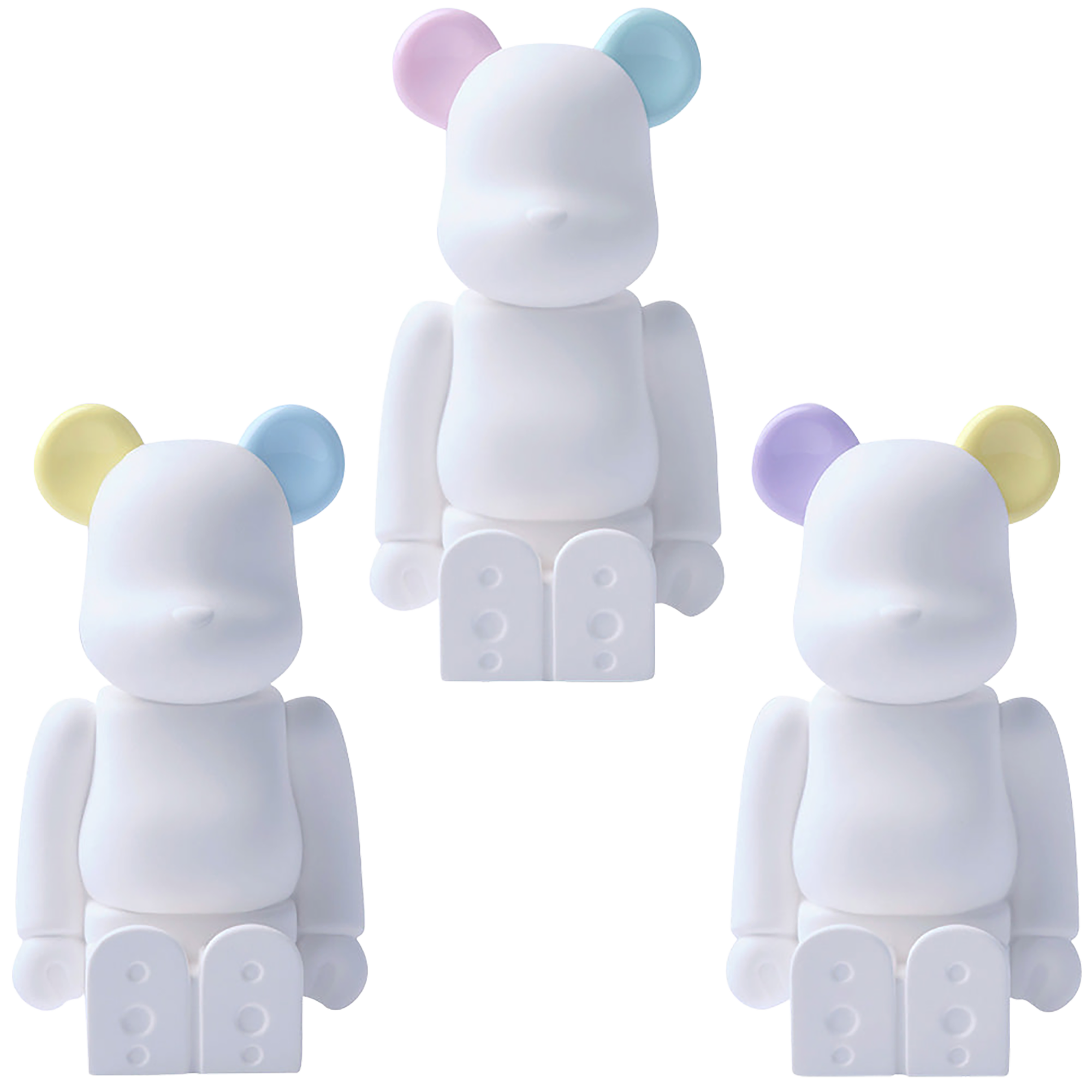 BE@RBRICK 香薰饰品 No.0 SWEET W-DOUBLE- 粉红薄荷／黄蓝／紫黄
