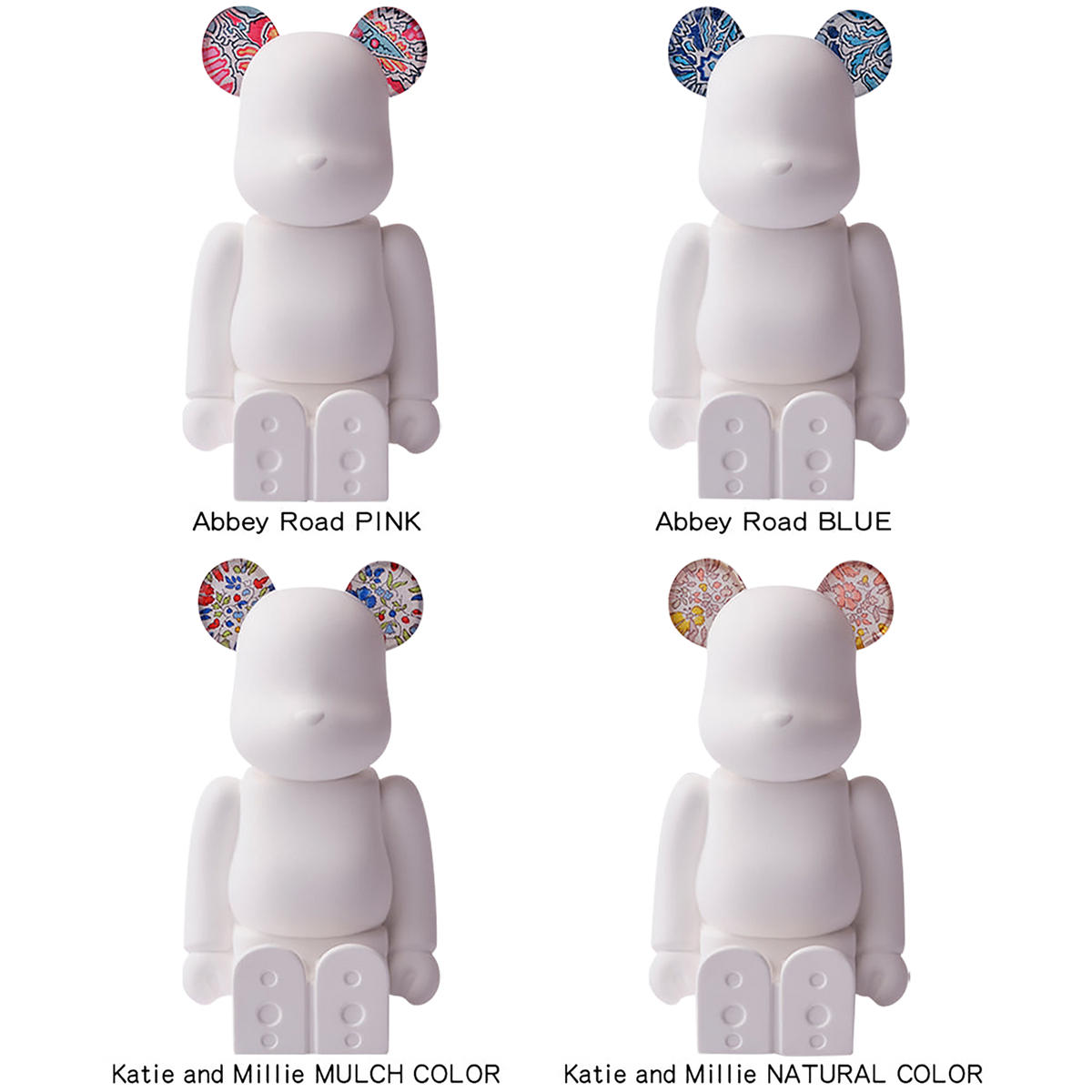 BE@RBRICK AROMA ORNAMENT No.0 LIBERTY FABRICS Abbey Road PINK/Abbey Road BLUE/Katie and Millie MULCH COLOR/Katie and Millie NATURAL COLOR