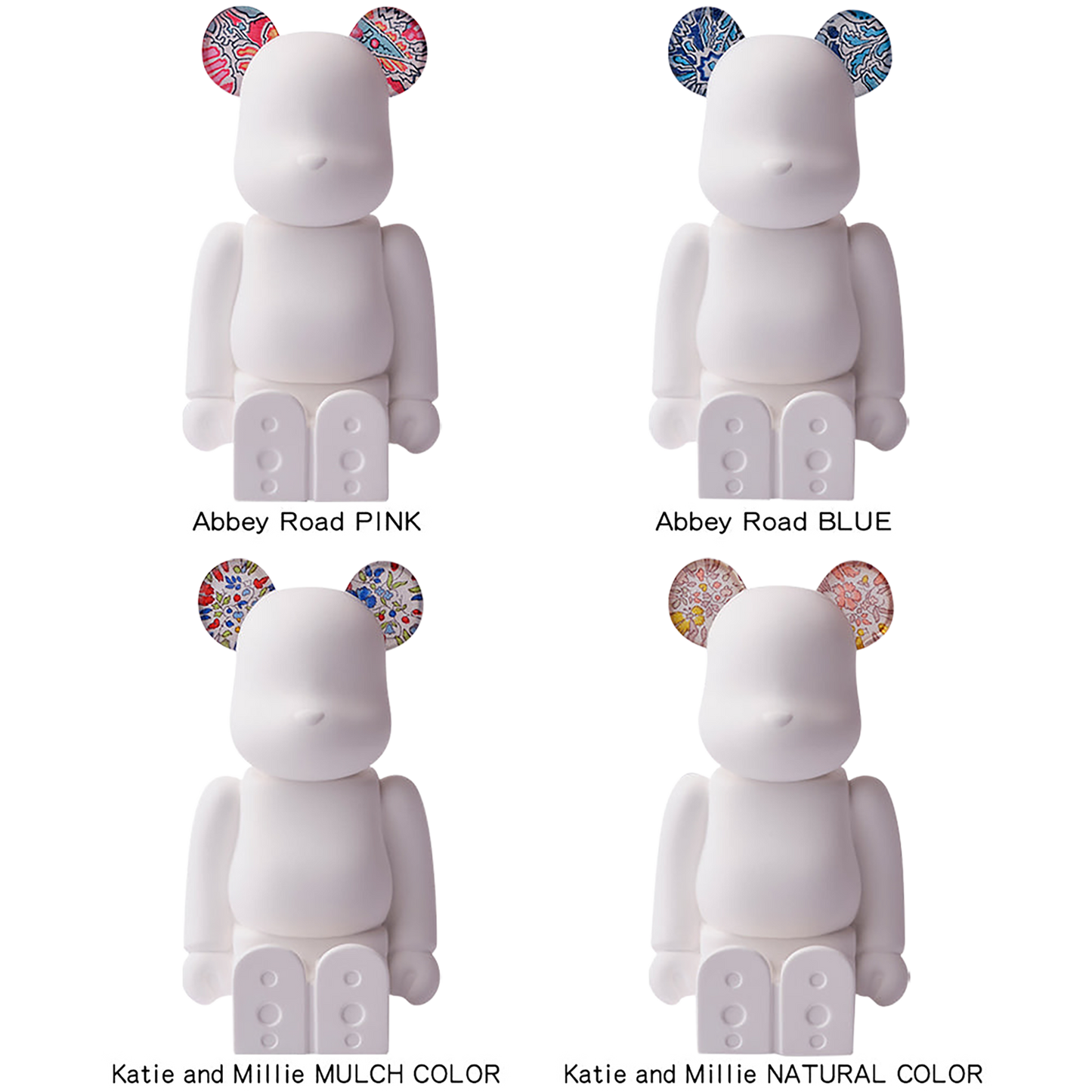BE@RBRICK AROMA ORNAMENT No.0 LIBERTY FABRICS Abbey Road PINK/Abbey Road BLUE/Katie and Millie MULCH COLOR/Katie and Millie NATURAL COLOR