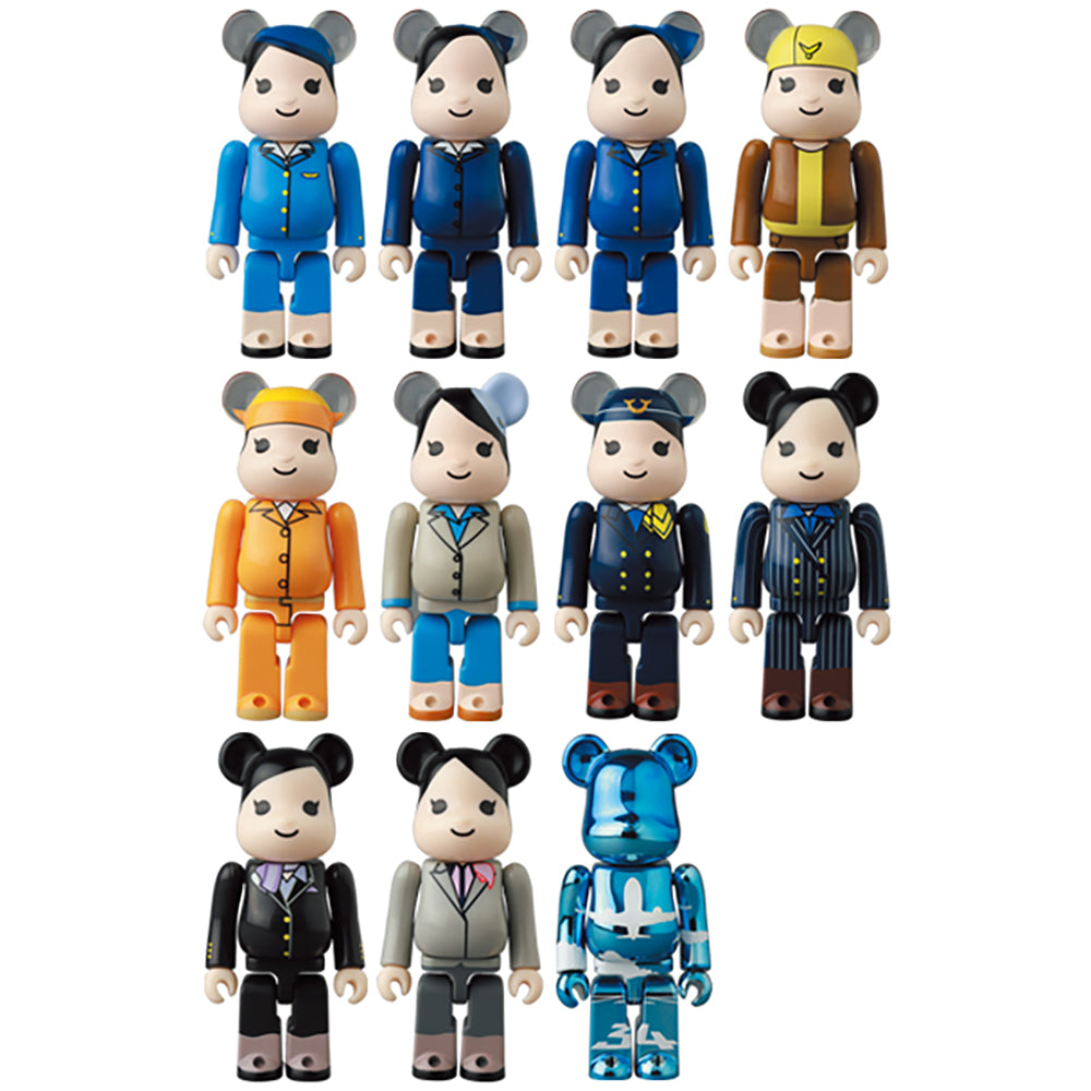 BE@RBRICK for ANA ANA創立70周年記念歴代制服コレクション 100%_0