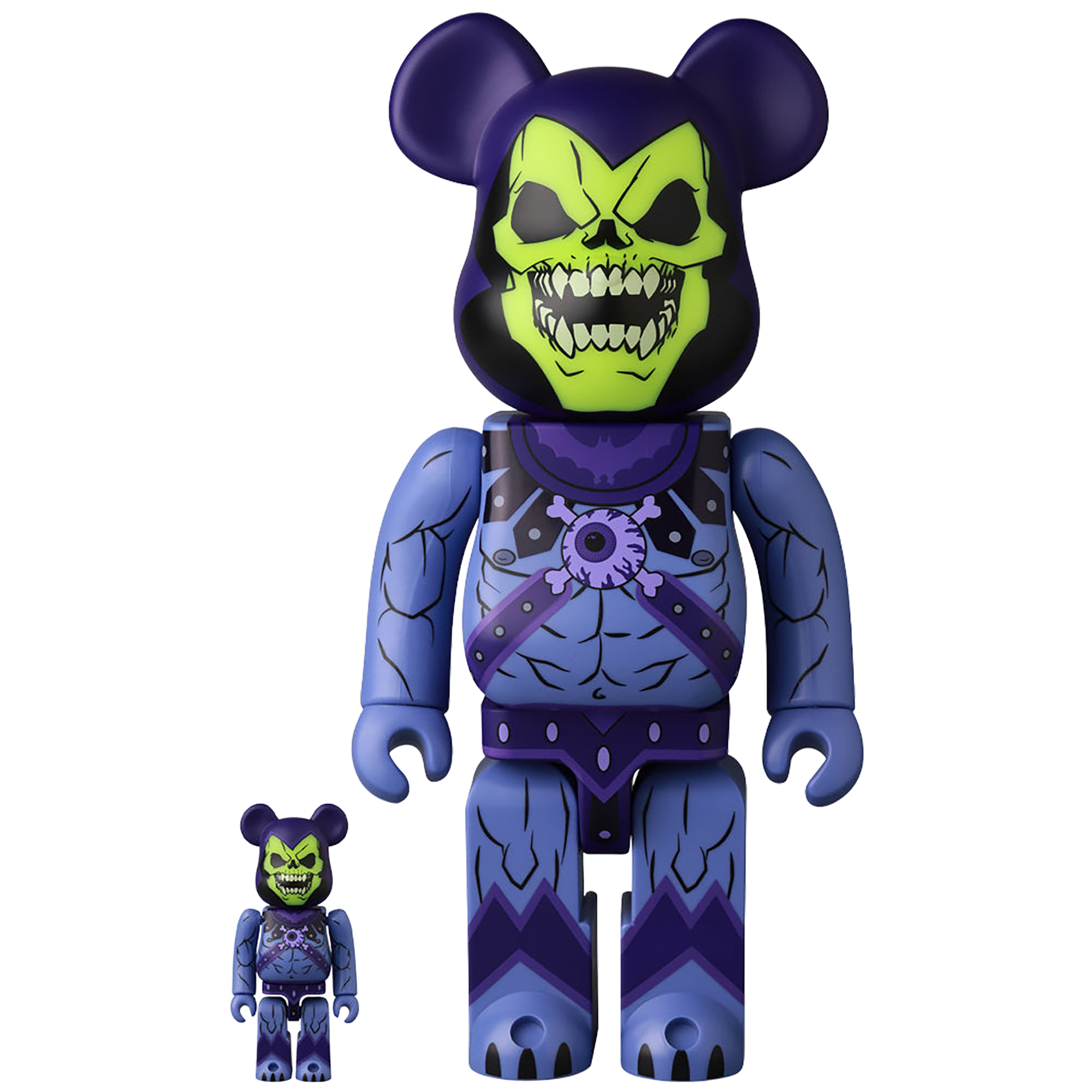 BE@RBRICK Mishka x 宇宙大师骷髅 100% 和 400%