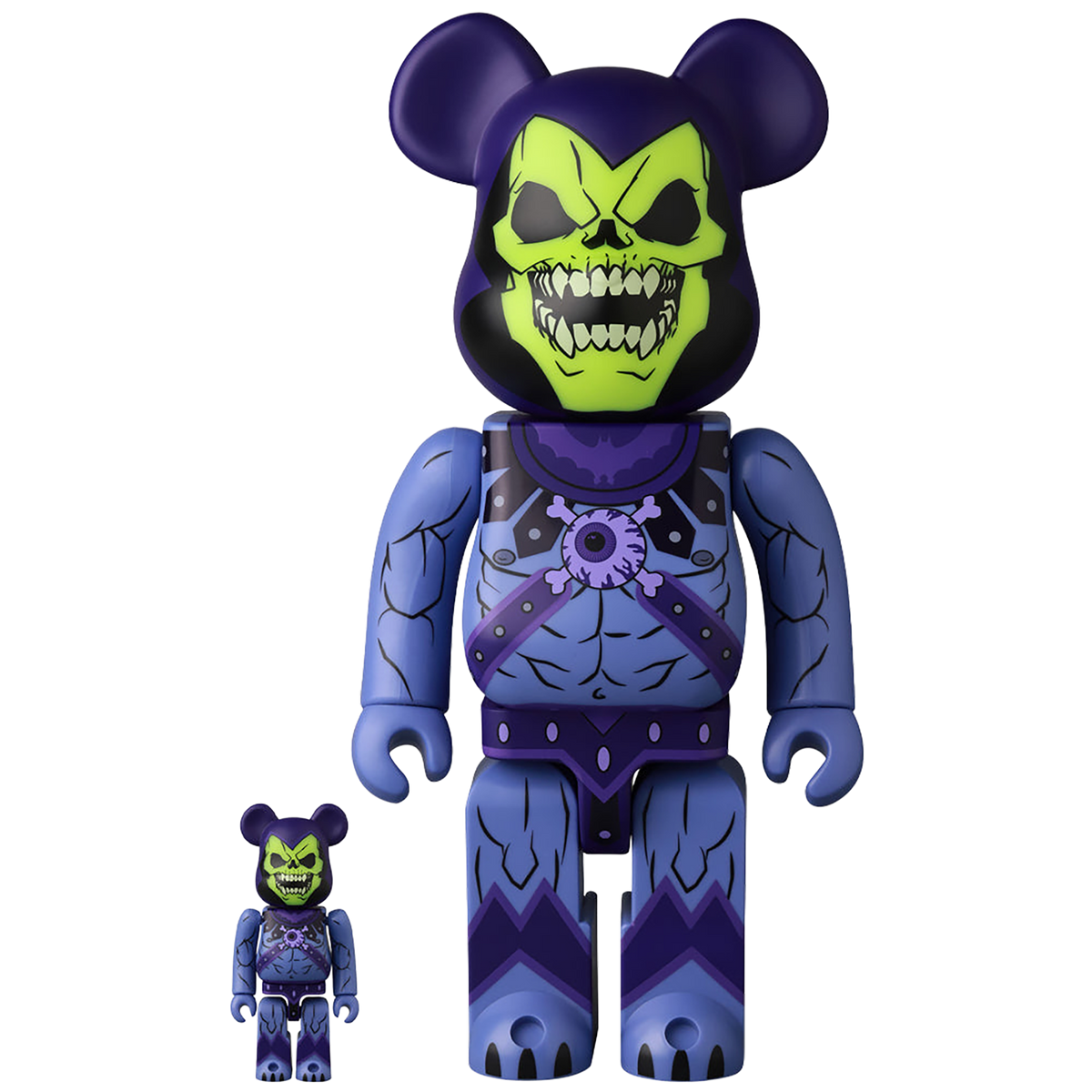 BE@RBRICK Mishka x 宇宙大师骷髅 100% 和 400%