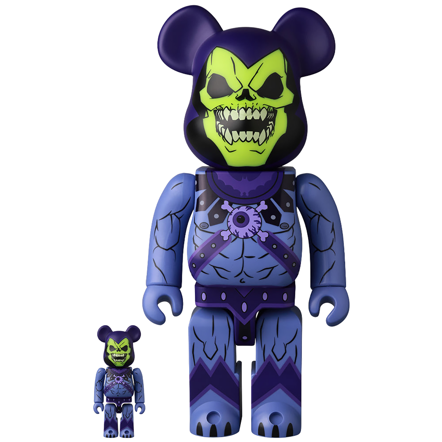 BE@RBRICK Mishka x 宇宙大师骷髅 100% 和 400%