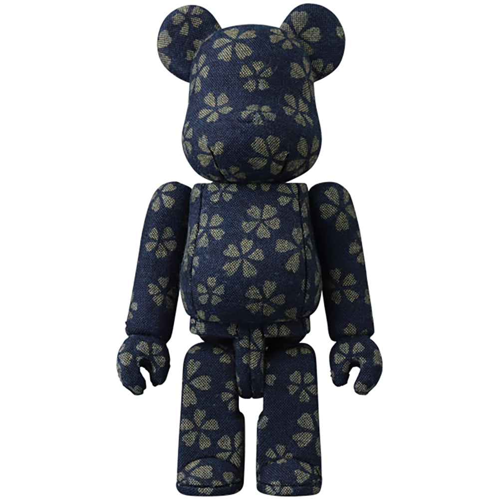 木目込みBE@RBRICK 藍染めさくら_0