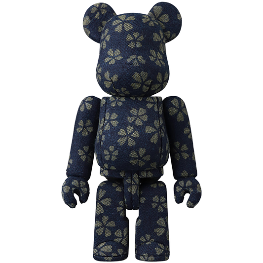 木目込みBE@RBRICK 藍染めさくら