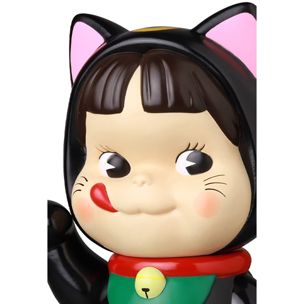 不二家ソフビコレクション 招き猫ペコちゃん（黒）_2
