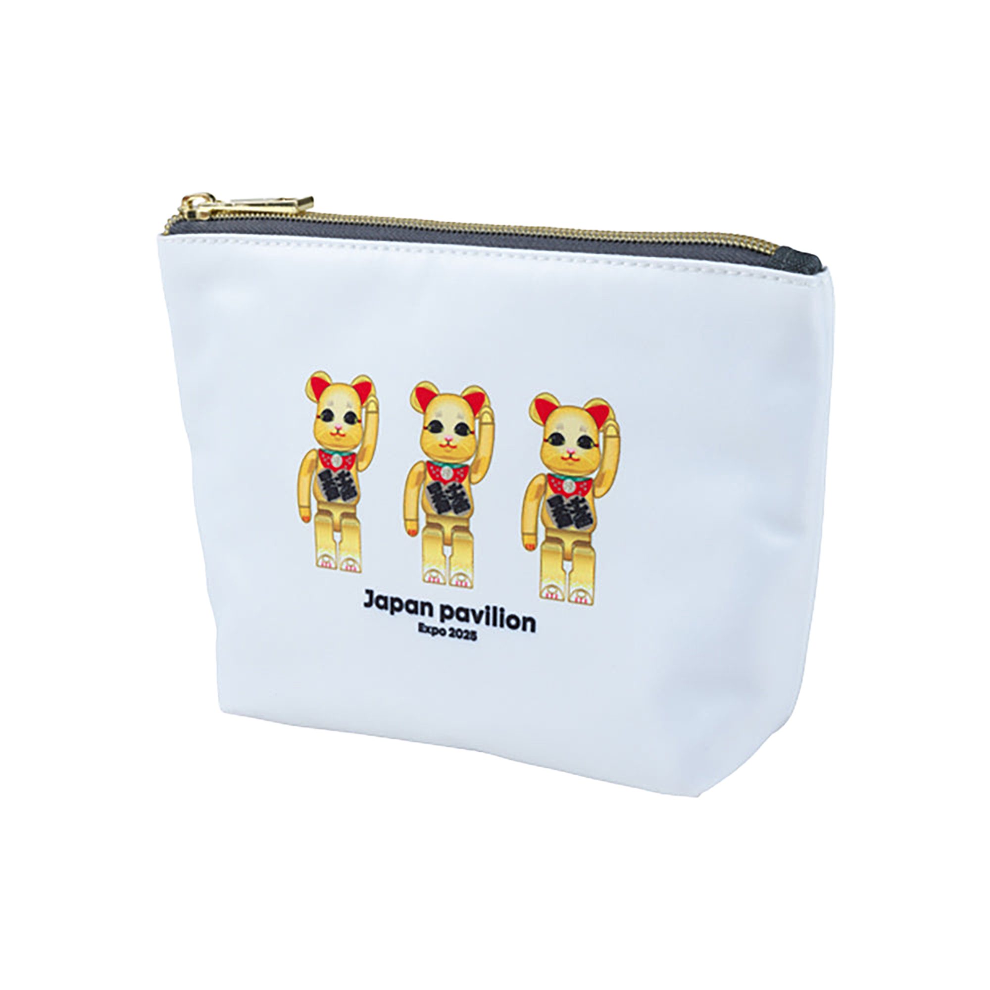 大阪・関西万博 BE@RBRICK グッズ BE@RBRICK マチ付きポーチ(maneki-neko)