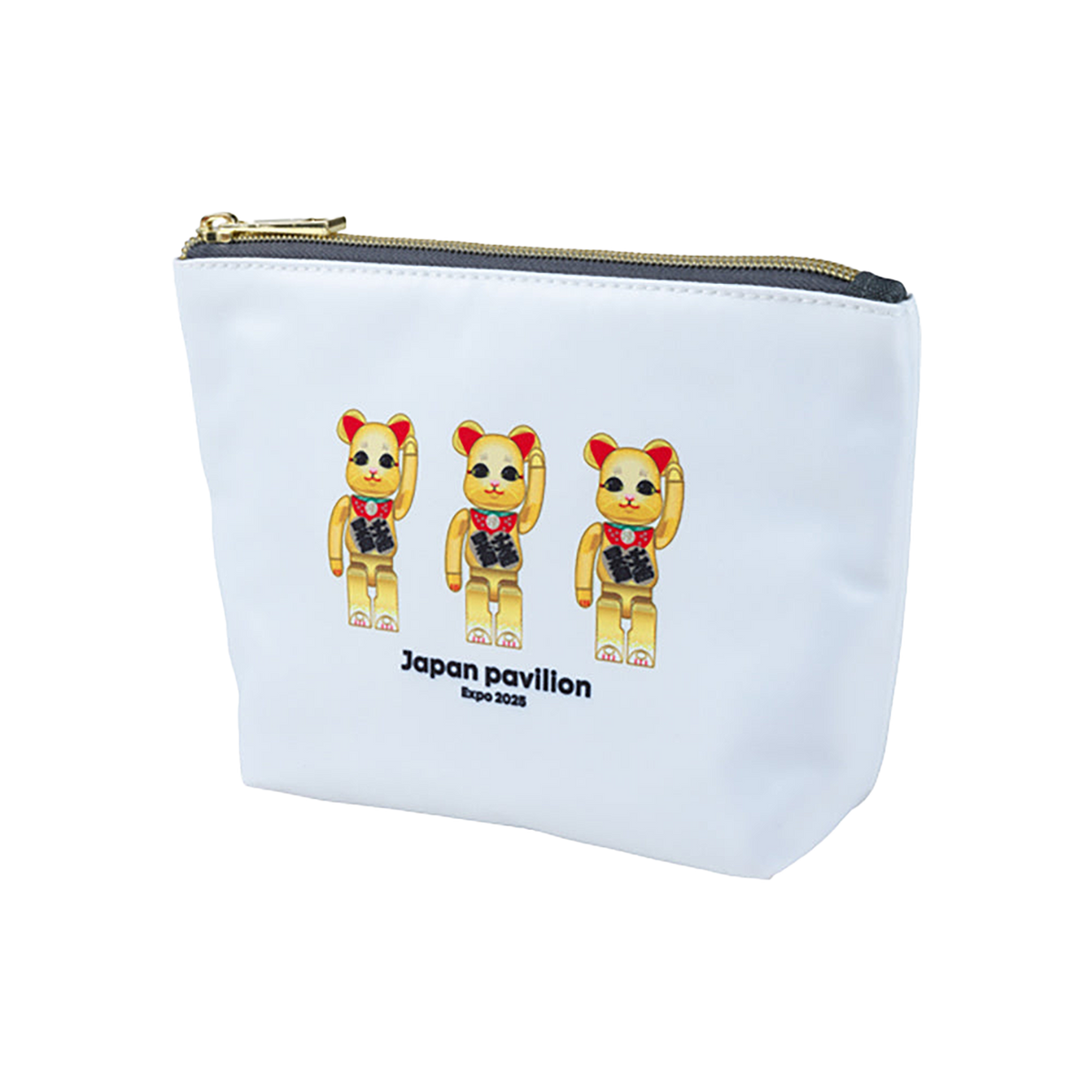 大阪・関西万博 BE@RBRICK グッズ BE@RBRICK マチ付きポーチ(maneki-neko)