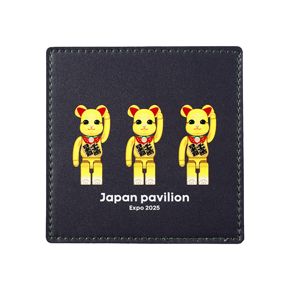 大阪・関西万博 BE@RBRICK グッズ BE@RBRICK フェイクレザーコースター(maneki-neko)
