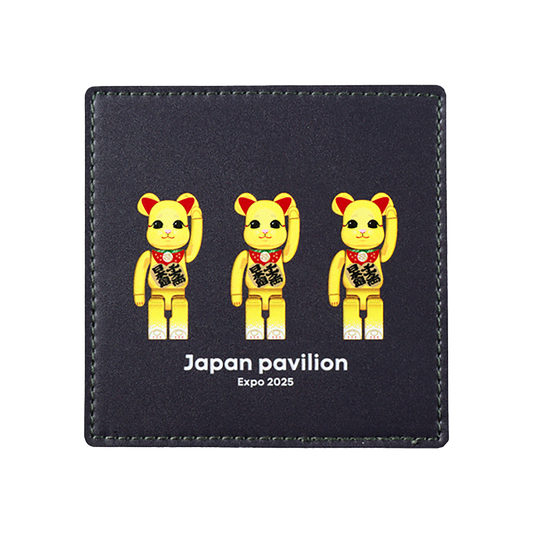 大阪・関西万博 BE@RBRICK グッズ BE@RBRICK フェイクレザーコースター(maneki-neko)